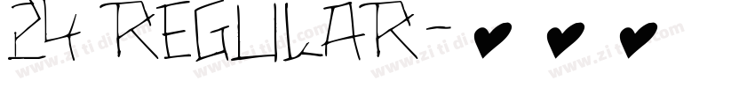 24 regular字体转换